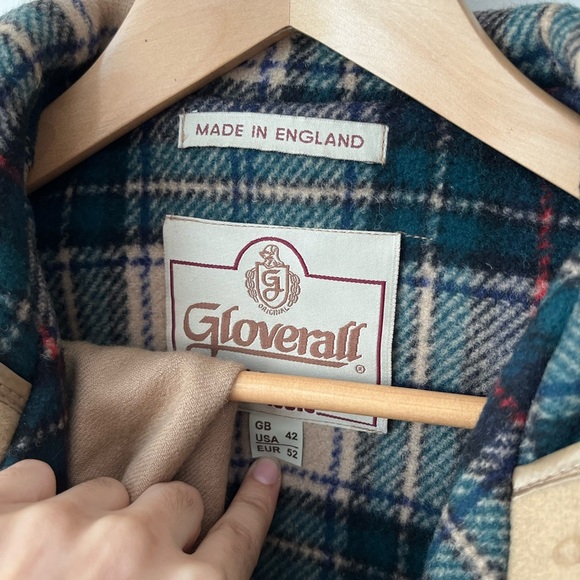 Gloverall Classic Made in England Wool-Blended Tan Hooded Coat size 42 Us /52 EU - Picture 7 of 16